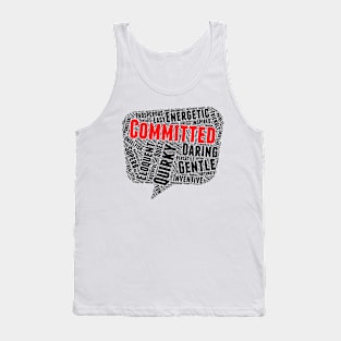 Positive Words, Positive Vibes, Quotes Tank Top